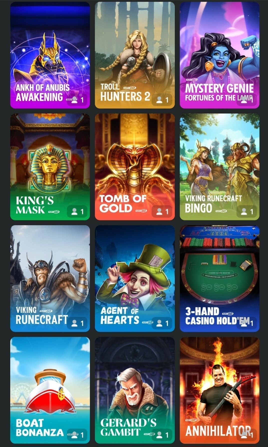 6 Game Login game